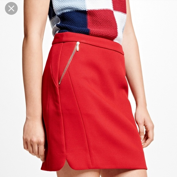 Red Brooks Brother skirt - Picture 2 of 4